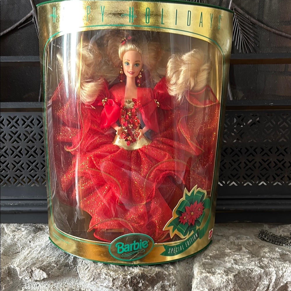 Barbie Red and Gold Festive Doll